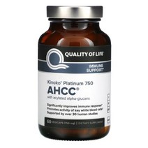 키노코 플래티넘 AHCC등급 표고버섯 균사체 750mg 60베지캡슐