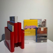 책진열대 북유럽 매거진 랙 책장 바닥 그물 유명인 블로거 데스크탑 침실, 빨간색
