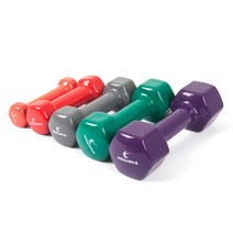 아이워너 PVC 육각 컬러 미용 아령 미끄러짐 없고 녹슬지 않아 오래 쓸수 있는 제품, 컬러아령 1개, 0.5kg_핑크