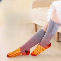 충전식 발열양말 무선 스키 보드 온열 양말 세탁가능, (양면발열) 남성용 블랙1쌍(4000mAh)
