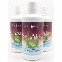 Natures Liquids SeaAloe Liquid 전체 에센스 종합 및 미네랄 보충제 알로에 베라 함유 바다 야채 Pau Du신상 Arco 소화 면역 지원 ampamp 갑상선