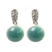 [박씨상방] 고급 도자기 청자 요조숙녀 귀걸이(대)