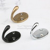 9509옷걸이(3가지색상)(벽옷걸이/가구철물/행거/모자걸이/다용도걸이/가구부속/hook/옷걸이훅/가구옷걸이/가방걸이), 크롬광