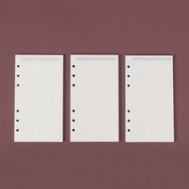 6공 다이어리속지 A6 월간 다이어리리필 135매