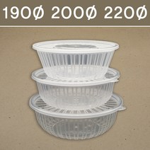 사출 냉면용기 소 중 대 200개, 냉면용기 (대) 뚜껑 200개