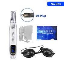 P3 피코세컨드 레이저 펜 문신 제거 피부 여드름 흉터 사마귀 주근깨 다크 스팟 블루 라이트 포인터, [06] US Plug no Box, 1개