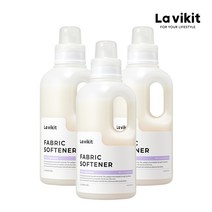 라비킷 고농축 유아 섬유유연제 블랑쉬 머스크 향 1L 3개