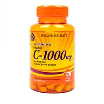 Holland & Barrett 홀랜드앤바렛 타임 릴리즈 비타민 C 로즈힙 1000mg 120정