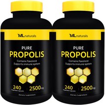 [미국빠른직구] 마이라이프 내추럴스 프로폴리스 2500mg 240정 2병