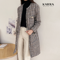 카라 KARRA 스팽글트위드누빔패딩코트_KB2WCT020A