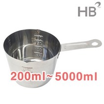 스텐계량컵 비커 5종 계량컵 비이커 다용도 주방 쿠킹, 폭넓은500ml