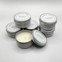 소이캔들 캠핑용캔들 틴케이스캔들 미니향초 100ml, 클린코튼
