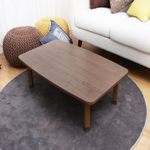 민스퍼니처 600x480 기본형 다리 접이식탁자 좌식테이블 티테이블 낮은책상 밥상 식탁, 기본형 월넛:600X480