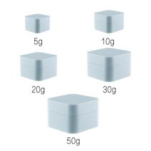 유골함 기독교 진공 강아지 반려동물 납골함유골함 납골함 5g/15g/20g/30g/50g PP 더블 스크럽 프로스트 크림 병 스퀘어 페이스 박스 오일 스킨 용기, [02] 30pcs, [03] Matte Blue, [05] 50g