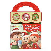 CoComelon Deck the Halls 3-Button Christmas Sound Board Book for Babies and Toddlers Ages 1-4 [Boar