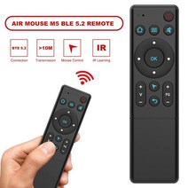 스마트 TV 박스 프로젝터 PC 홈용 무선 적외선 학습 리모컨 M5 블루투스 5.2 에어 마우스, 한개옵션0