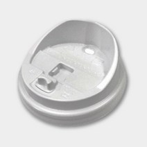 일회용 종이컵 머그리드 롱뚜껑 12/16온스 개폐형 백색 1000개