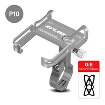 스템마운트 킥보드핸드폰거치대 전기자전거거치대 자전거 마운트 gub p10 전화 홀더 3.5-6.8 인치 휴대 전화 홀더 전기 오토바이 mtb 도로 핸들 바 전화 스탠드, 거브 p10 실버