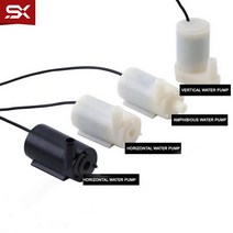 순환모터 수중 온수순환용 보일러 순환용 DC 모터 펌프 Diy 키트에 대 한 마이크로 잠수정 및 수륙 양용 3V, 04 Vertical Black