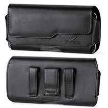 AGOZ for Alcatel Avalon V 1x Evolve TCL LX A30 Plus Idol 5s A30 Fierce 5049Z Premium Leather P, 1, Black