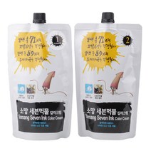 소망 세븐먹물 칼라크림 (오징어먹물 참숯함유) 1제400ml+2제400ml, 1개, 내추럴 브라운