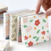디자인 떡 메모지 미니 엽서 필기 노트 수첩 연습장 문구 사무실 학교 사무 용품 제작 비접착, B 패턴