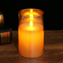 (주)트리 인천가정지사 로맨틱 유리병 LED 캔들 무드등(12.5cm) (브라운)9-21 (8440008)