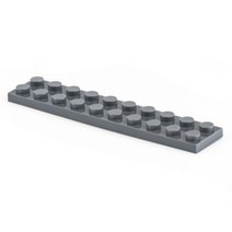 10Pcs 작은 입자 3832 2x10 플레이트 빌딩 블록 플랫 DIY 부품 Buildmoc 호환 어셈블리 크리 에이 티브 선물 완구, dark grey