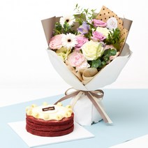 유어버스데이 첫사랑꽃다발+뚜레쥬르 레드벨벳케익