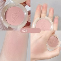 하이라이트 블러셔 어려보이는 볼터치 크림 스틱 가지 상 싱글 블러쉬 페이스 미네랄 안료, 02 화이트 페어