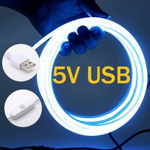 LED 네온플렉스 줄조명 USB 전원 DC 5V 유연한 네온 등 2835 120LED/m 리본 LED 스트립 빛 방수 사인 라이, 06 Warm White_05 4 메터