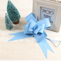웨딩카장식 자동차 100pc 대형 5030mm 아름다운 실버샴페인 활 리본 선물 포장, 4.5cm, 4