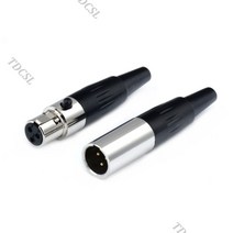미니 XLR 3 4 5 핀 암 플러그 소형 XLR 오디오 마이크 커넥터 코인 노래방 창업, 삼심모두+수자리