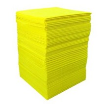 하트민 펄프 컬러행주 38x38cm 두꺼운 부직포행주, 노랑100장