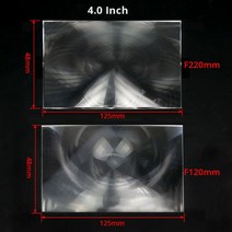 3.5 인치 7 DIY 전화 프로젝터 프레 넬 렌즈 광학 PMMA 스레드 집광 초점 Lentes 수제, 귀 없는 4.0inch