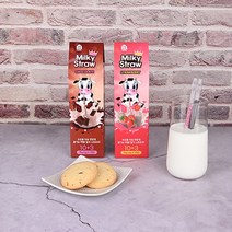 [홈앤키즈] 밀키스트로우 78g(6gX13개입) 2종(초콜렛맛 딸기맛), 초콜렛맛, 6팩