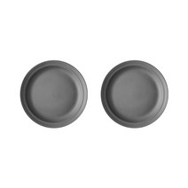 보울보울 볼볼오리진 디저트플레이트 19cm 차콜그레이, 2개입