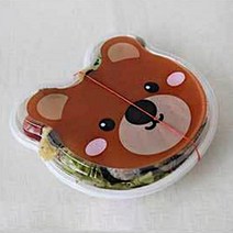 동물 얼굴 소풍 도시락 용기 일회용 캐릭터 곰돌이1개, 본상품선택, 본상품선택