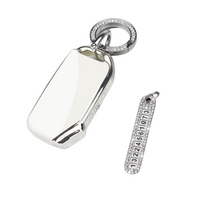 키에티 기아 신형 카니발 4세대 스팅어 셀토스 실버라인 키케이스 + 분실방지 큐빅번호판, 기아신형/KN02, 화이트 실버라인