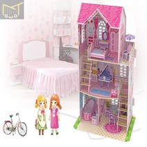 페이퍼락3D입체퍼즐 러블리 돌하우스 만들기 어린이 건물모형 장난감 건축모형만들기 모형제작