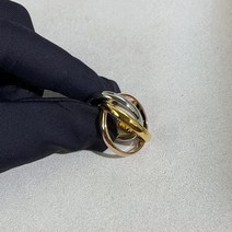 모이사나이트반지 심플 럭셔리명품반지 프로포즈 기념일선물 트리니티 링 티타늄 링