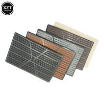 자동차 스위치 센서 부품 24.5x14.5 좌식 패드 미끄럼 방지 페달 인테리어 액세서리 발 뒤꿈치 매트 커버 블랙 PVC 범용, [04] 브라운