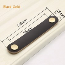 슬림 라탄 철제 5단 엔틱서랍장 12 색 북유럽 가구 서랍 손잡이 황동 옷장 찬장 캐비닛 문 당김 친환경 인조 가죽, 블랙 골드 96mm