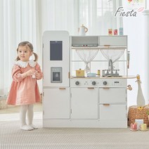 피에스타 우드 주방놀이 마카롱 4종, 화이트