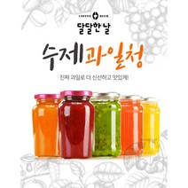 [달달한날] 과일청 500g 답례품 선물세트 딸기청 레몬 자몽 도라지배꿀 생강배꿀 스틱 수제청 달달한날수제청, 귤 500g+100g(사은품)