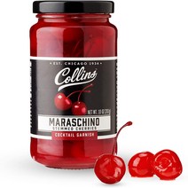 10 Ounce Maraschino Collins Consumables Stemmed Royal Anne Cherries Premium Garnish for Cocktails, 1