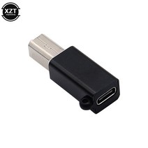비트메이커 작곡 편곡용 디제잉유형 C-USB BScanner 변환기 어댑터 여성용 남성용 프린터 MIDI 컨트롤러 피, 01 Black