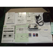 캐논 파워샷 A410 디지털 카메라 + 2MB 카드 3장 케이스 설명서 코드.