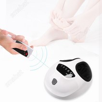 Smabat 바디케어 발바닥 발 마사지기 다리마사지기 발목 다리 안마기 3D 입체 순환 마사지 온열기능 리모컨 포함, 화이트