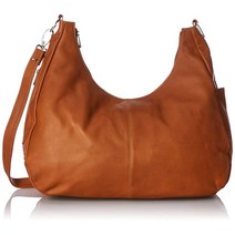 Piel Leather 라지 크로스바디 호보 숄더백 차콜 One Size 대형 크로스바디/호보 숄더백